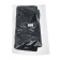 Kitting in the front seat, natural wool, short pile, black