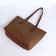 Luggage bag with lightning, medium size, brown color