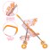 Summer stroller for dolls "Fox", metal frame