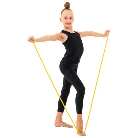 Ripper for rhythmic gymnastics weighted Grace Dance, 3 m, yellow color-4