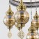 Suspended chandelier Citilux "Cairo" CL419163, 56x56x100 cm, 7x75W, e27, brown color