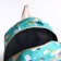 Bades with a zipper, bag, cosmetic bag, turquoise color