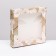 Self -assembly box, "flowers", 16 x 16 x 3 cm