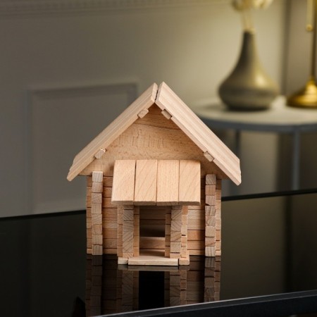 Wooden constructor "Controversy House", 3 in 1, 146 details, an array of beech-3