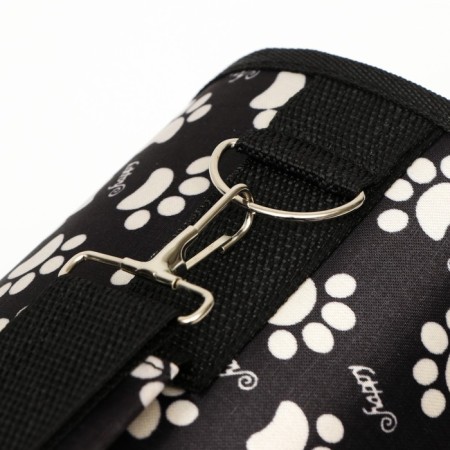 Bag - Carriage for animals "Happy" paws, black, size m, 40 x 21 x 27 cm-7