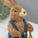 Souvenir "Bunny in overalls is lucky a cart with testicles 21x14.5x30.5 cm
