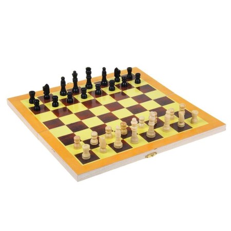 Chess is table, 29 x 29 cm, woodboard, plastic figures-4