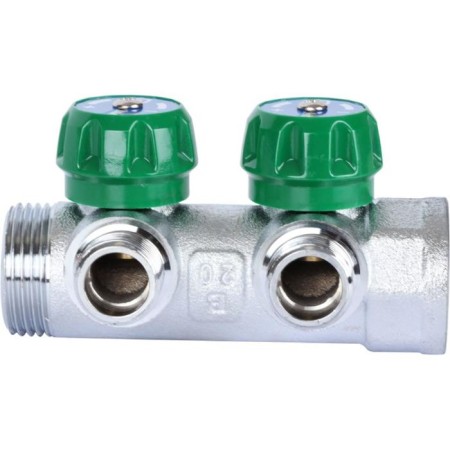 Collector regulator Stout SMB-6849-011203, 1 ", 3 exits, 1/2", flat seal-1