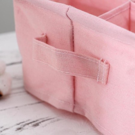 Storage basket with handles "Bear", 20 × 11 cm, pink color-2