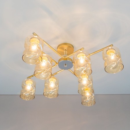 Cutilux Cutilux chandelier CL137182 70x70x29 cm, 8x60W, e27, yellow color-4