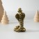 Polystone souvenir "Cobra in the cylinder" Black-gold 3.6x6 cm