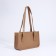 Bag Female Tout with zipper, beige color