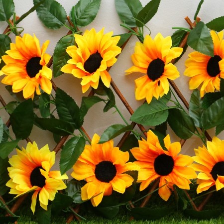 Decorative fence, 110 × 40 cm, “sunflowers”, Greengo-2