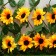 Decorative fence, 110 × 40 cm, “sunflowers”, Greengo