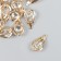 Decor for creativity Metal "drop" volumetric gold, crystal 1x1.2x2.1 cm
