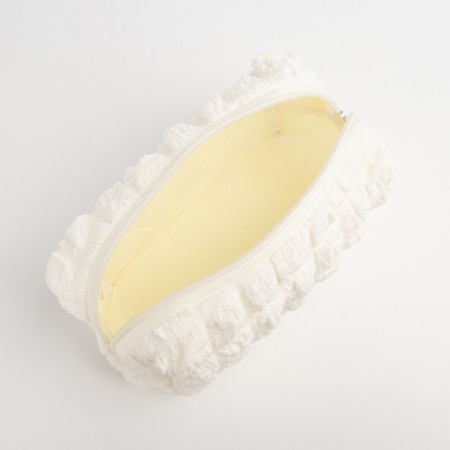 Cosmetic bag with zipper, dairy color-2