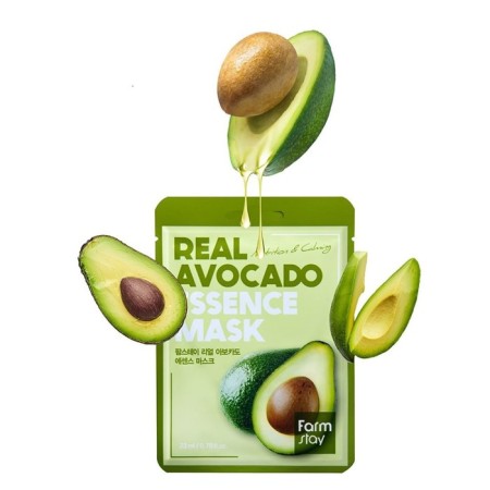 Farmstay fabric face mask, with avocado extract, 23 ml-3