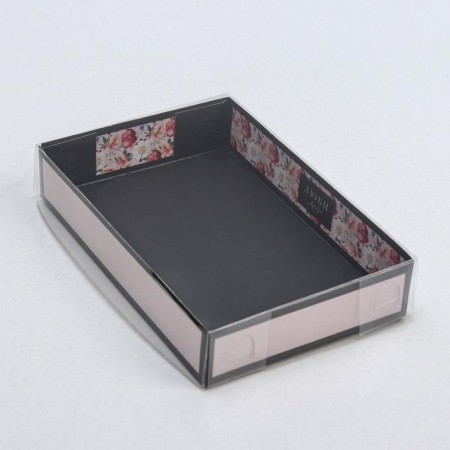 Confectionery packaging, Makarun with PVC lid, “love”, 17 x 12 x 3.5 cm-2