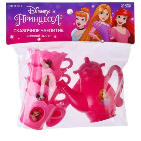 Game set of utensils "Fairytale tea party", princesses, mix-4