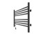 Two -heated towel rail Laris Laris Olivia ChKCh8, 800x500 mm, 8 crossbars, left, black