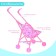 Puppet stroller-integr, plastic frame