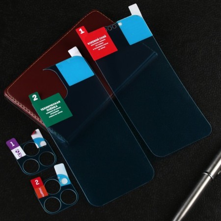 Krutoff protective glass set for iPhone 13 Pro Max, front and rear parts + camera