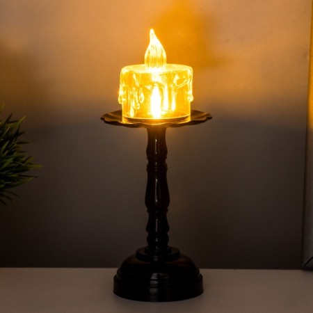Spinker "Candle on the stand" LED 0.5W from 3xlr44 batteries 6x6x14.5 cm Risalux-1