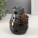 Aroma lamp ceramics "Field flower" brown 9x9.5x13.5 cm