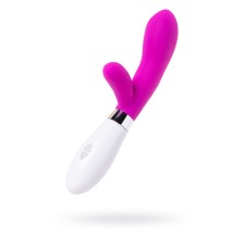 Вибратор с клиторальным стимулятором Toyfa A-Toys Mady, силикон, цвет розовый, 20,4 см