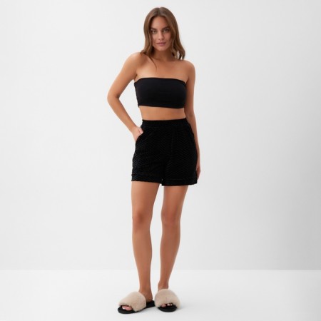 Women's shorts KAFTAN "velvet" p. 48, black-3