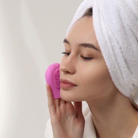 Washing brush, silicone, 8 × 8 cm, color mix-6