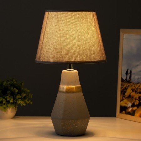 Iceedora table lamp E14 40W Gray-Gray 23x23x40 cm Risalux-1