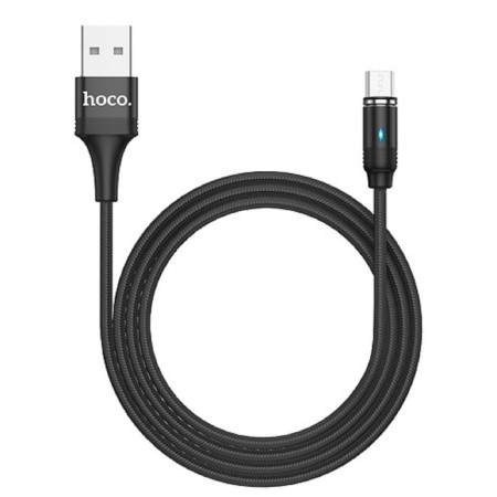 Hoco U76, USB cable - Microusb, 2 a, 1.2 m, magnetic, black-2