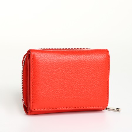 Women's wallet on magnet, redhead color