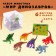 Animal set "World of Dinosaurs", 6 figures, map