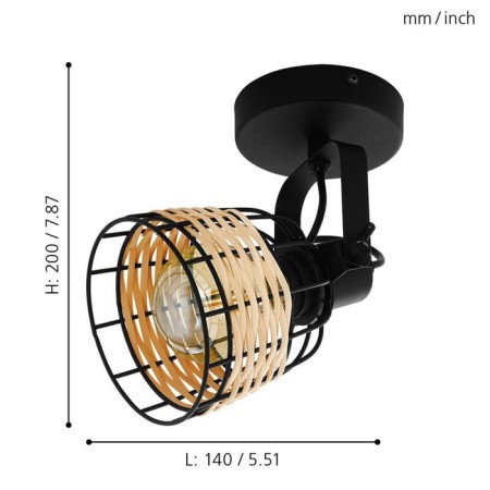 Wall-flowing lamp Anwick E27 1x40W-8