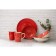 Mug ceramic shares "Sea World", 360 ml, red color