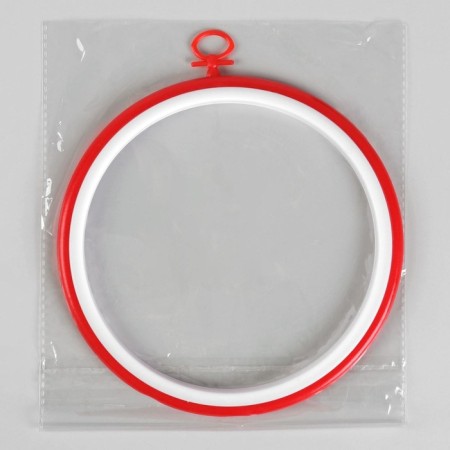 Swery for embroidery with a suspension, plastic, d = 16.5 cm, color mix-5
