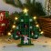New Year's souvenir "Herringbone with backlight", green