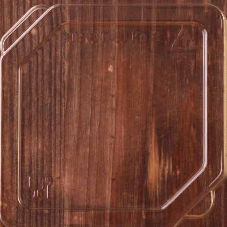 A plastic disposable lid for a cut-cutter "Fresh", pr-st-80 × 120, color transparent color-1