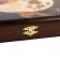Wooden backgammon large with checkers, board game "Leo and Moon", 60 x 60 cm