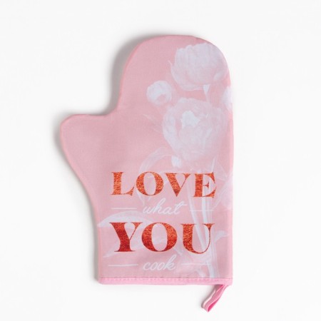 Love you kitchen set, mittens-throw 20x28cm, wooden blade-2