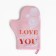 Love you kitchen set, mittens-throw 20x28cm, wooden blade
