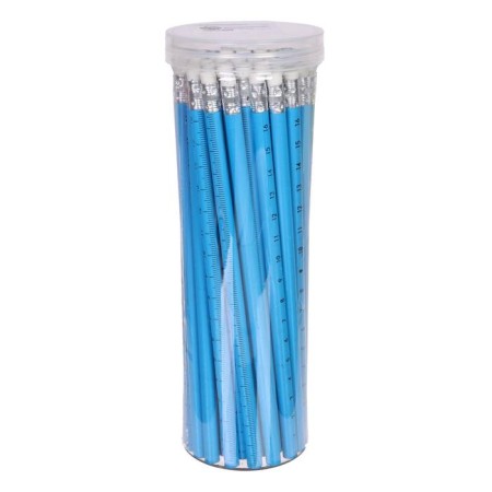 Black pencil with the eraser "ruler", hardness of HB, round body, mix-8