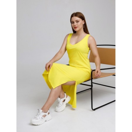 Female dress, size 52, lemon color-13
