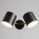 Sconces "Azurit" 2he27 40w Black 11x12x36cm