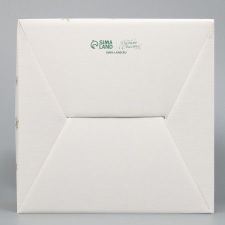 Confectionery box with a window, a chest, “Cozy New Year” 20 x 20 x 20 cm, New Year-5