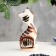 Souvenir "Cat with a cat for good luck", 2 pcs, gzhel color