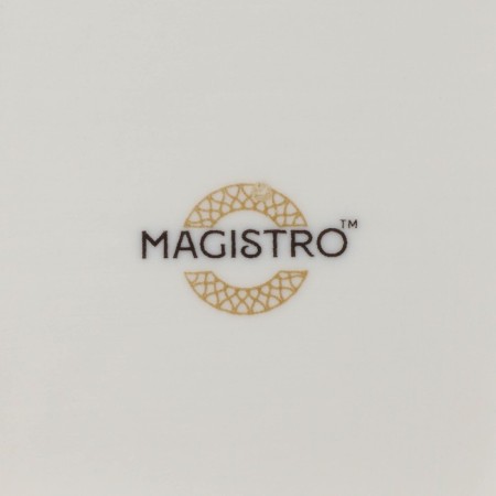 Porcelain deep porcelain Magistro "La Perle", 1 l, d = 22.5 cm, white color-5