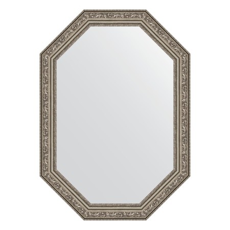Mirror in the baguette frame, vignette aged silver 56 mm, 50x70 cm